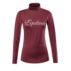 Equiline Turtleneck Shirt Dames - Bordeaux
