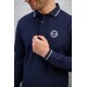 Harcour Heren Polo Pablo Longsleeve - Navy