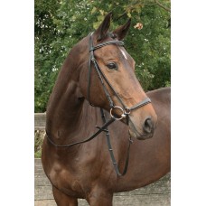 Harry's Horse Hoofdstel Bronze Lage Neusriem - Zwart