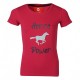 Red Horse Kinder T-shirt Toppie - Hot Pink