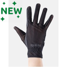 Equiline Zomer Handschoenen  - Zwart
